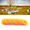 1-100 Beehive Tags ABS Round Numbered Sign Labels with Hole Livestock Accessory Beehive Mark Board Tag Beekeeping Supplies 4