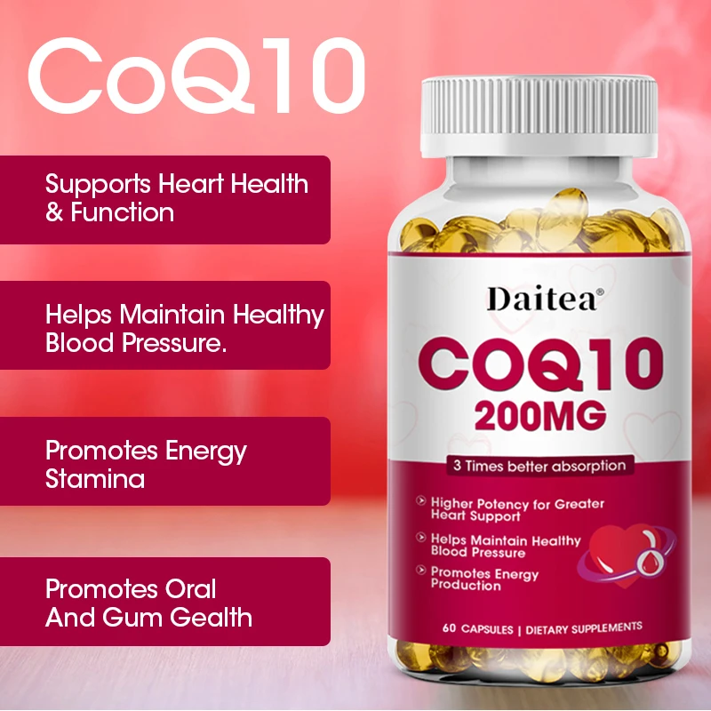 Daitea Coq10 Coenzyme Capsules Promotes Cardiovascular And Heart