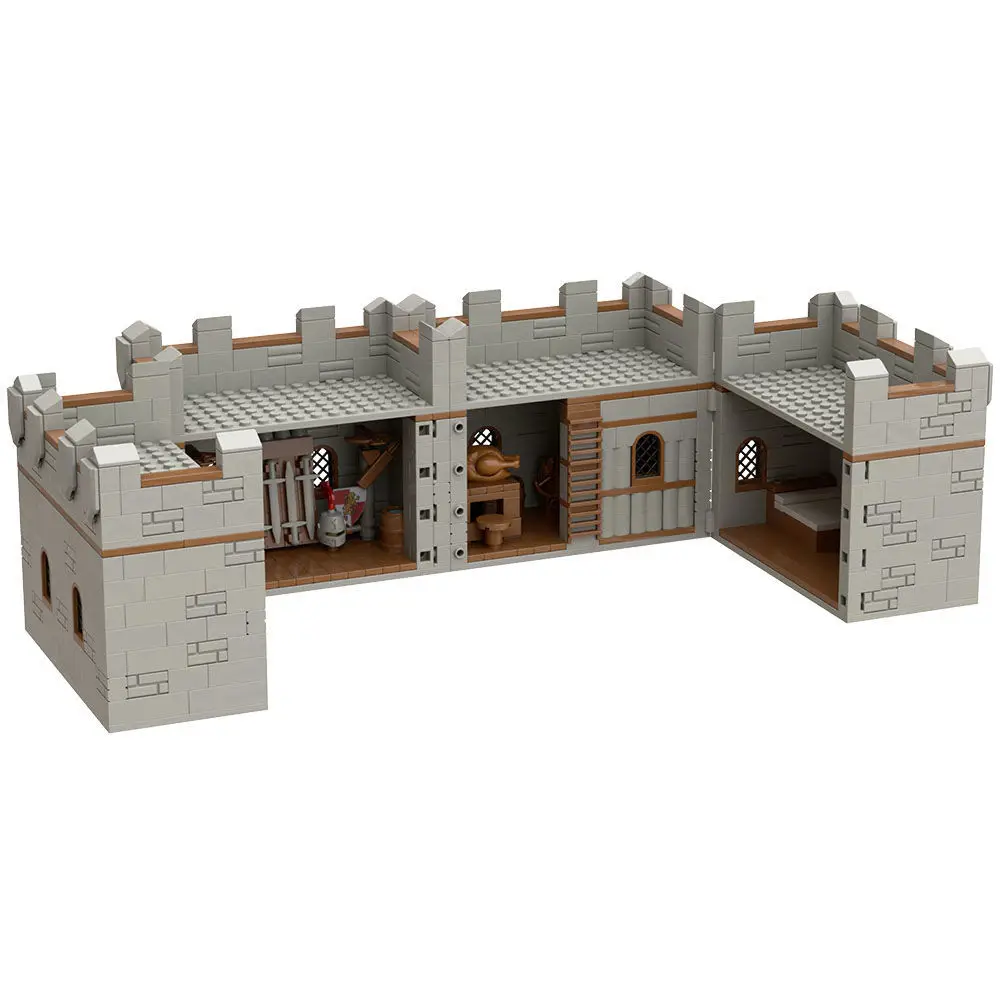 

Military Model Medieval Century Military Base Weapons Warehouse Building Blocks Bricks Toys Gifts
