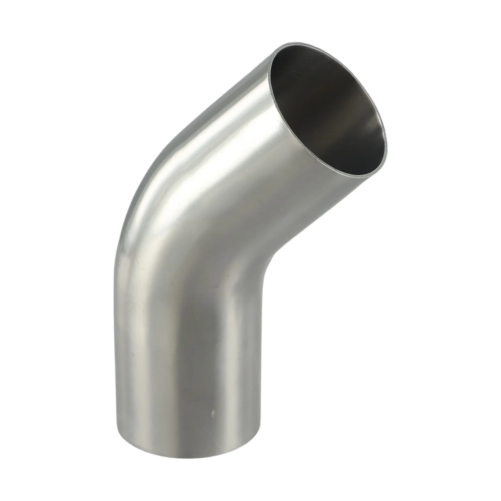 Elbow 45° Degree Bend Exhaust Pipe Versatile Stainless Steel Polished 19-51mm Automotive Exhaust Pipe Connection Fittings