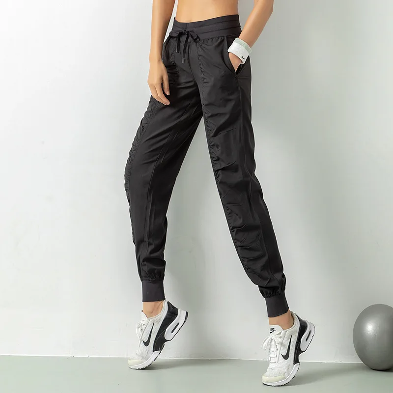 Loose sweatpants Women's slimming quick-drying pants Casual running fitness band sweatpants Breathable yoga pants