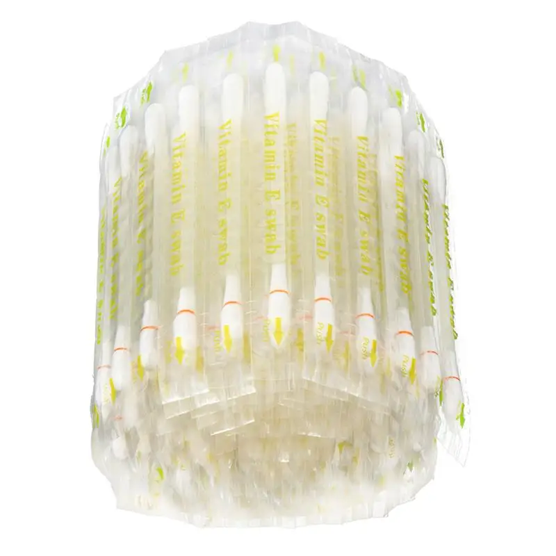 

120Pcs Vitamin E Cotton Swabs Degreasing Cotton Lips Oil Sticks Disposable Oral Swabs Applicators For Teeth Cleaner