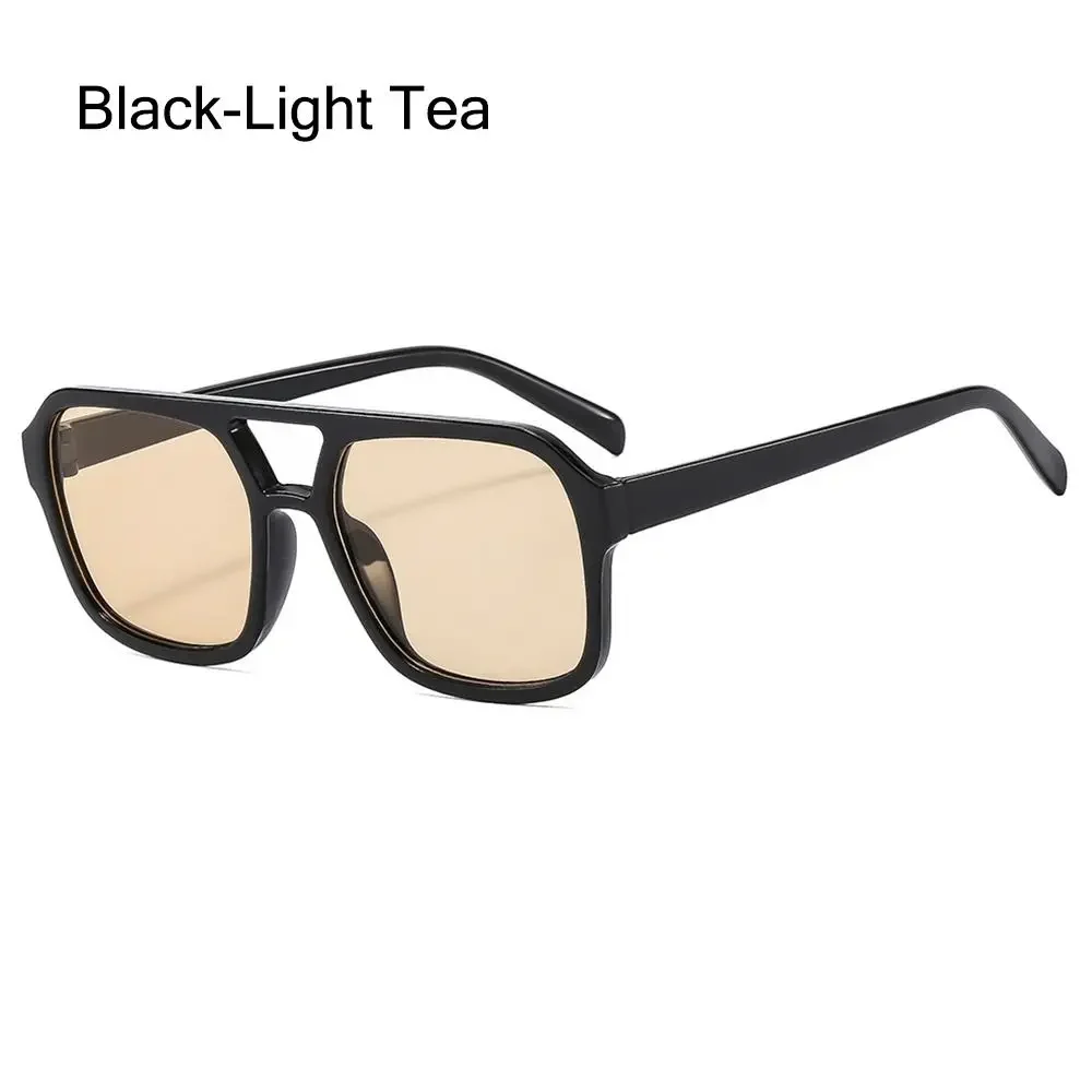 Retro Punk Square Frame Sunglasses - Anti-UV Beach Shades