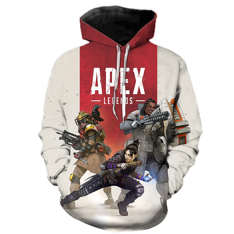 

2023 Newest 3D Printed Game Apex Legends Hoodies Sweatshirts Men Women Hoody Game Long Sleeve Autumn Winter Oversized Hoodies