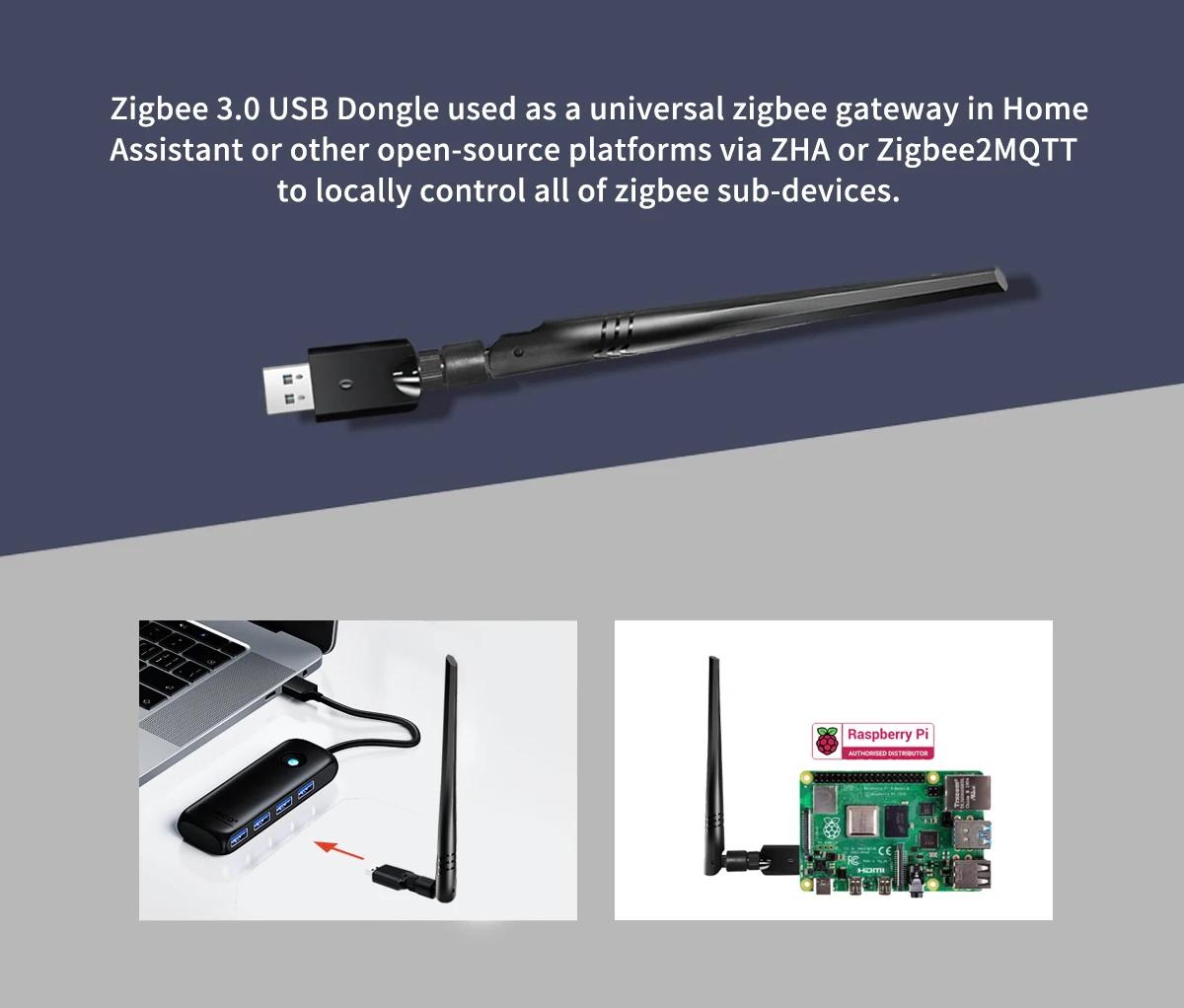 Zigbee 3.0 USB Dongle Plus-E Gateway Universal Zigbee USB Hub Home Assistant OpenHAB Zigbee2MQTT Wireless Dongle