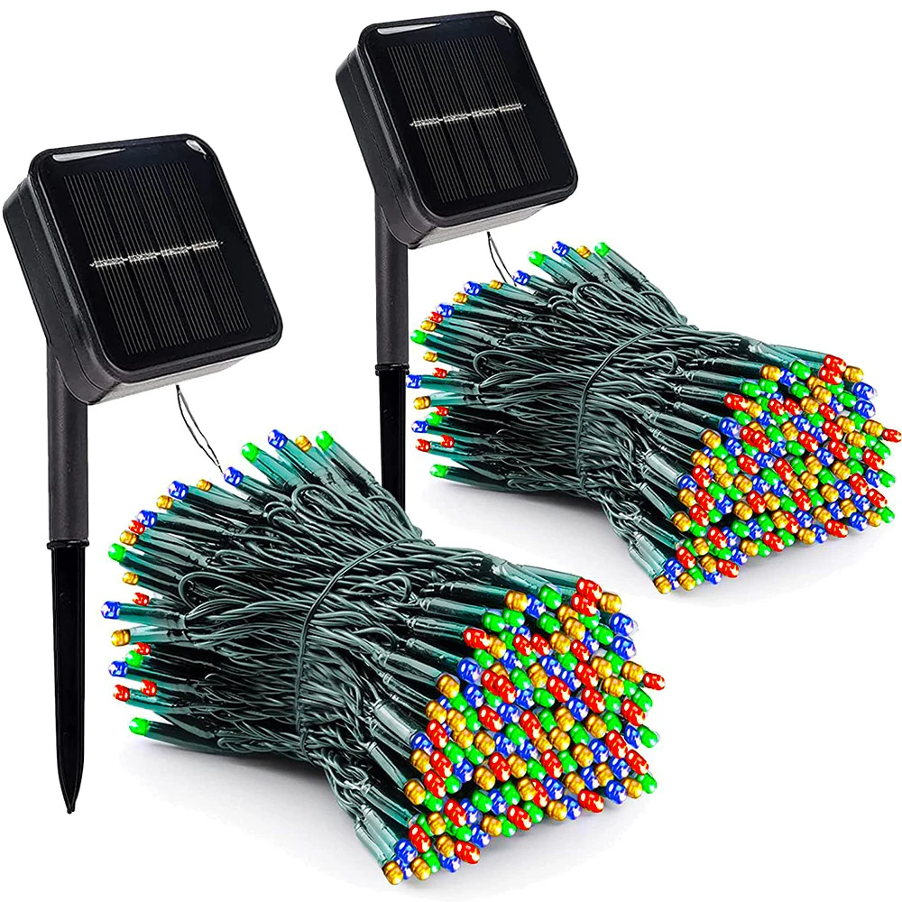 Solar String Lights Outdoor LED Waterproof Solar Power Christmas Garland Lights For Xmas Tree Wedding Party Decor decorative lights led string lights led fairy lights string lights