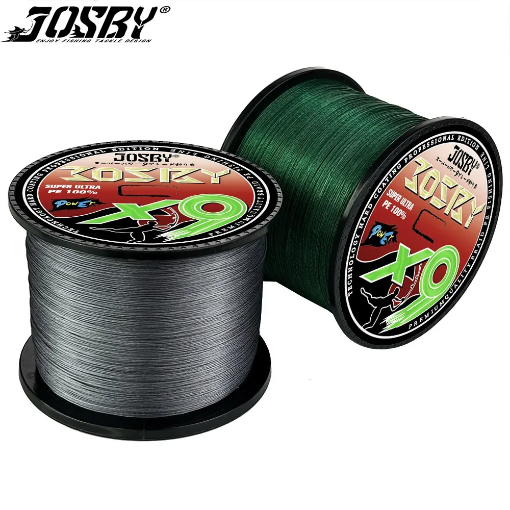 

JOSBY 9 Weaves Multifilament Fishing Line 1000M 300M 500M 9 Strands Braided PE Wire 22-88LB Super Strong Seawater Smooth Pesca