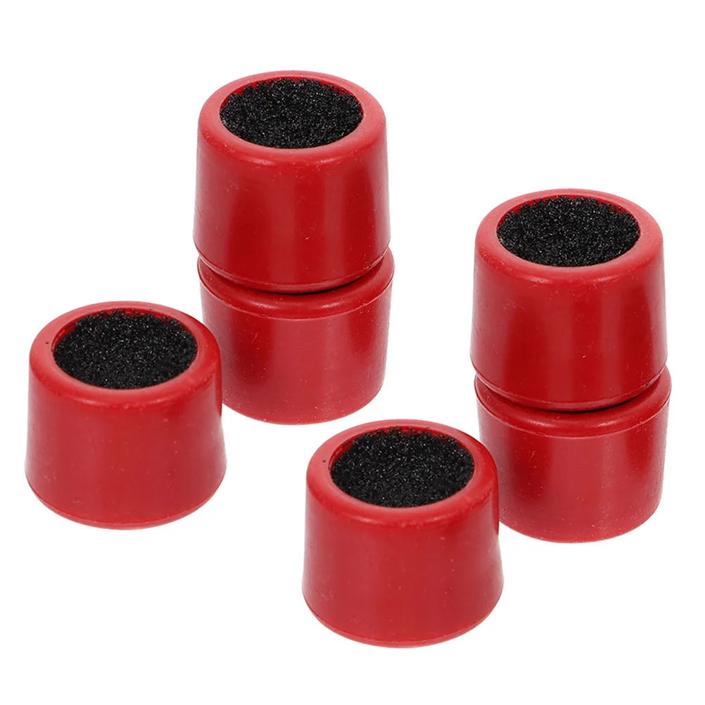 6 Pcs Pool Tips Billiard Cue Tip Shaper for Snooker Cues Portable Cue Tip Sander Plastic High Grade Material Double