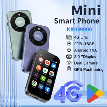 SERVO KING9000, petit téléphone portable Smartphone, écran HD 3.0 ", Android 10.0, réseau 4G, persévérance, 2 Go + 16 Go, 2000mAh,Reconnaissance faciale , mini téléphone portable 1