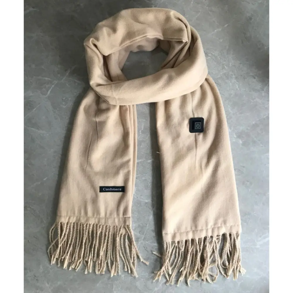 Unisex Rechargeable Pad Shawl Winter Warmer Electric Heated Scarf Neck Wrap_voghion.com