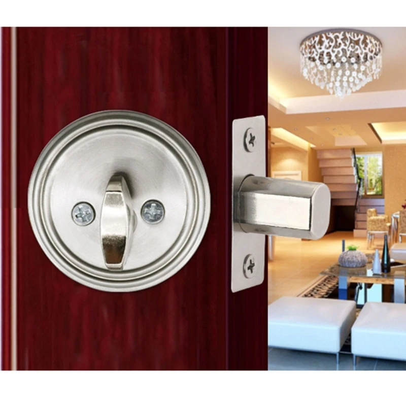 Invisible Door Lock Antitheft Safe Lock Exterior Door Knobs with & Keys