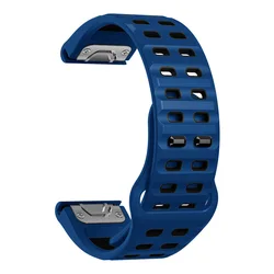 Quickfit Silicone Smart Watch Band, 26mm/22mm, Enhanced Durability and Comfort, Multiple Size Options - Quickfit 26mm (Dark blue and black)