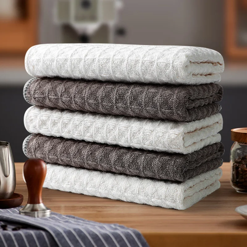 2pcs-Waffle-Weave-Towel-Coffee-Milk-Tea-Shop-Bar-Cleaning-Cloth ...