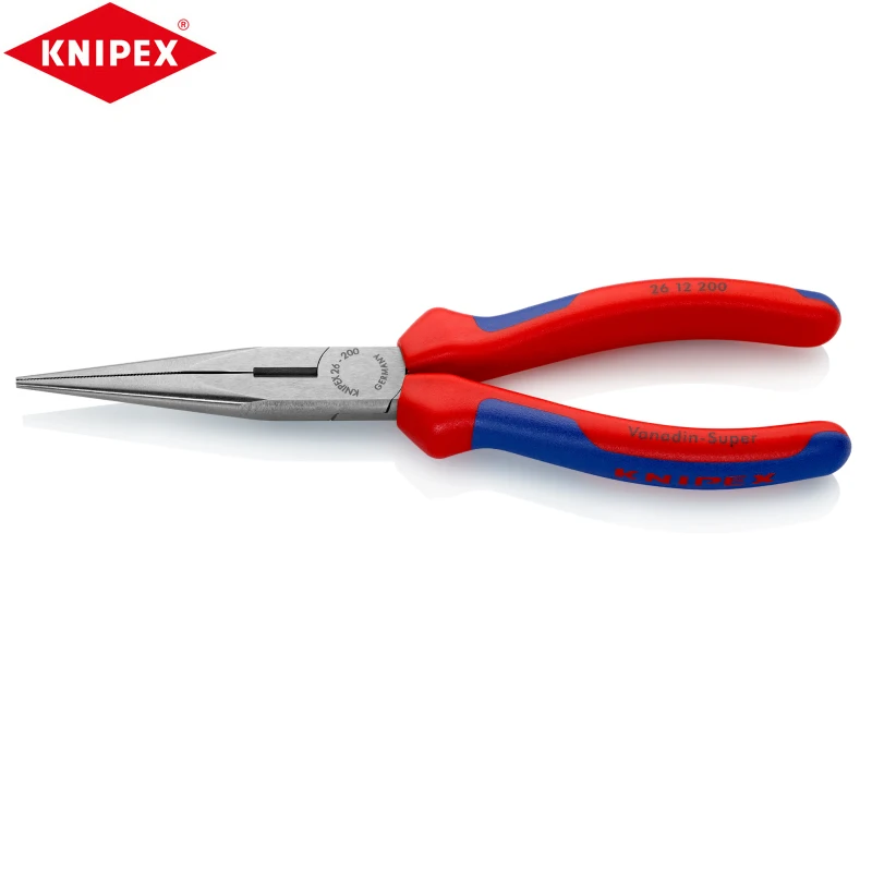 

KNIPEX 26 12 200 Snipe Nose Side Cutting Pliers High Quality Materials Exquisite Workmanship Simple Operation Improve Work Effic