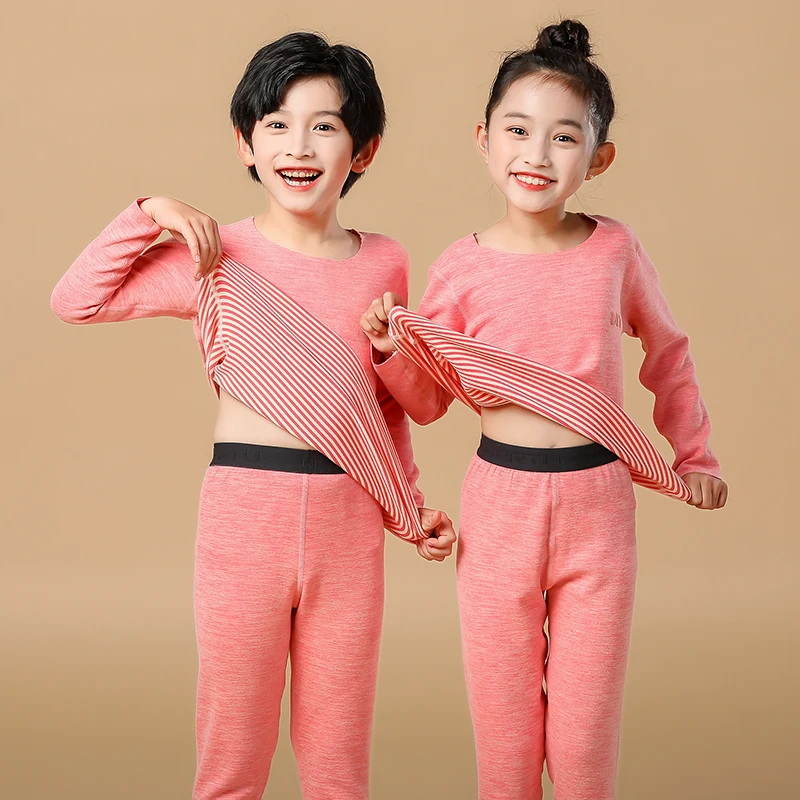 Kids Winter Thermal Underwear Sets for Children Baby Seamless Pajamas For  Boys Girls Clothing Toddler Sleepwear Warm Soft Cloth