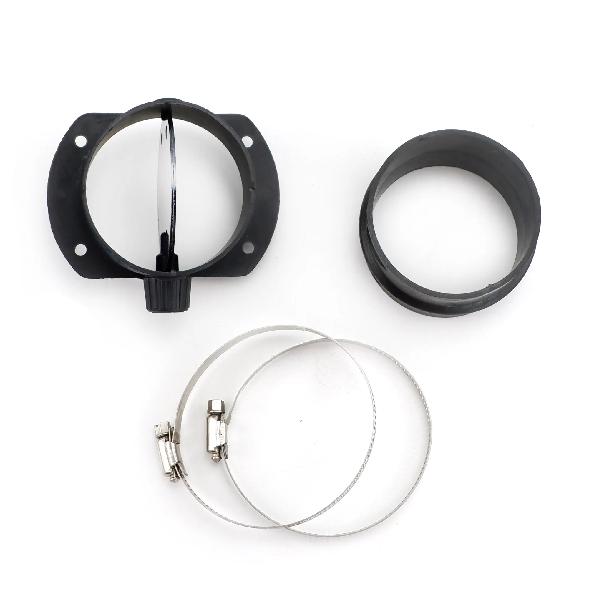 75MM Flat Valve Flap Adjustable Air Diesel Heater Vent Ducting Exhaust Pipe Joiner Connector For Car Truck Camper