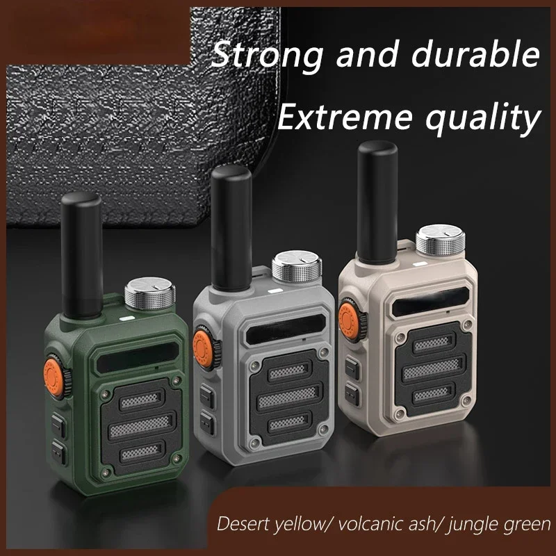 BT-330 Mini Walkie Talkie PMR 446 USB Portable Two-way Radio dual PTT Walkie-talkies Portable Radio for Hunting Cafe