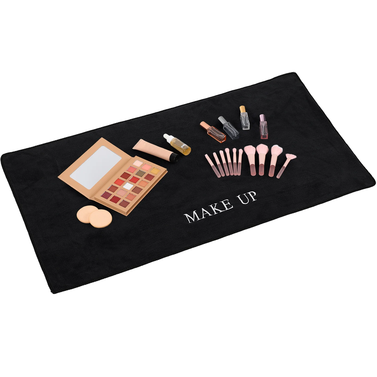 Black Makeup Mat For Desk MultiFunctional Vanity Mat Bedroom Vanity Tabletop Vanity Mat Dressing Table Mat Vanity Desk ganizer 2