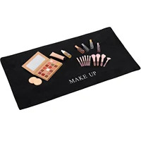 Black Makeup Mat For Desk MultiFunctional Vanity Mat Bedroom Vanity Tabletop Vanity Mat Dressing Table Mat Vanity Desk ganizer 2