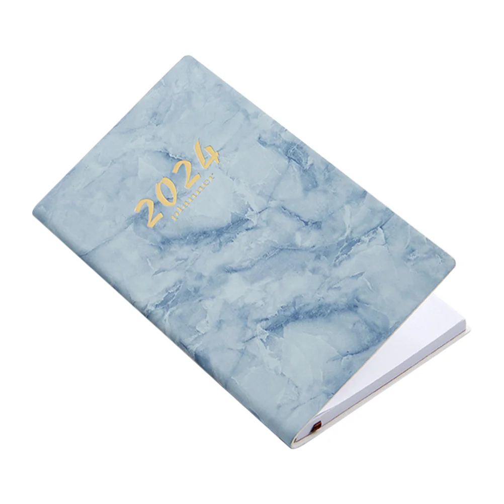 Time Management Book Office Writing Notebook Notebooks Academic Daily Use Pads Portable Planner Notepad 2024 Multifunction 2024 calendar time management portable desk calendar daily schedule from august 2023 to dec 2024 with twin wire binding