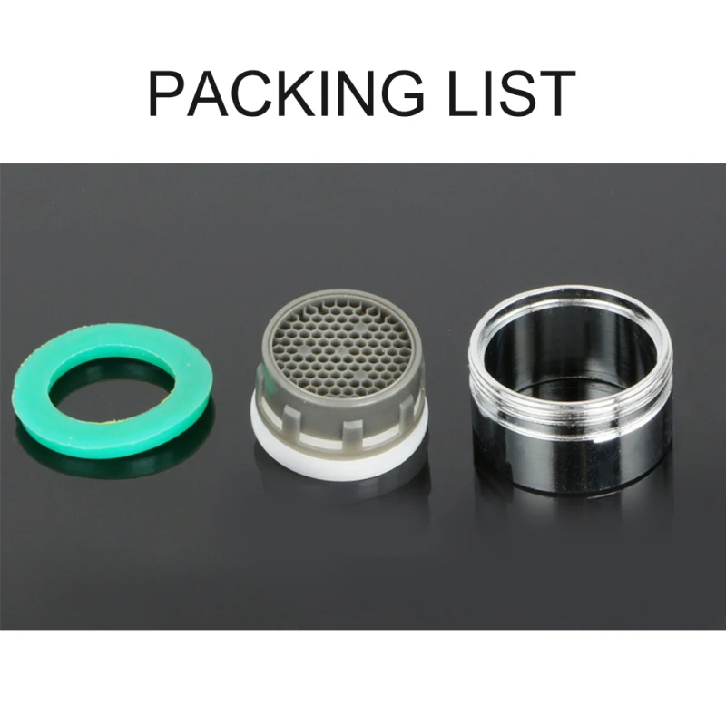 ก๊อกน้ํา Aerator ก๊อกน้ําอุปกรณ์เสริมทองเหลืองชุบโครเมี่ยม Bubbler ด้านใน Core กรองหัวฉีดครัว Splash หัวฉีด M24 ฟันภายนอก 1