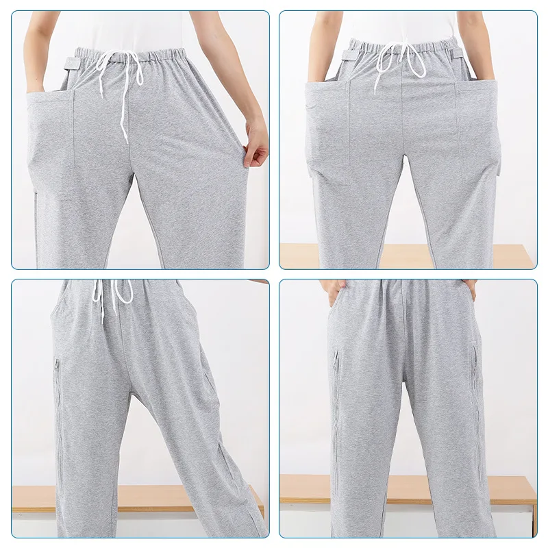 Adult Diaper Pants Bladder Stoma Elderly Pants Collection Urine Bag Storage Incontinence Drainage Patient Care Cropped