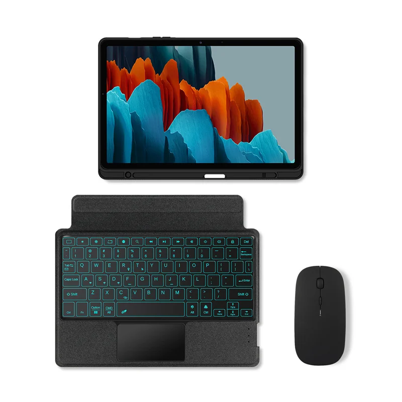 étui clavier magnétique pour galaxy tab en effet couverture tablette patch lado touchsub clavier magnétique souris