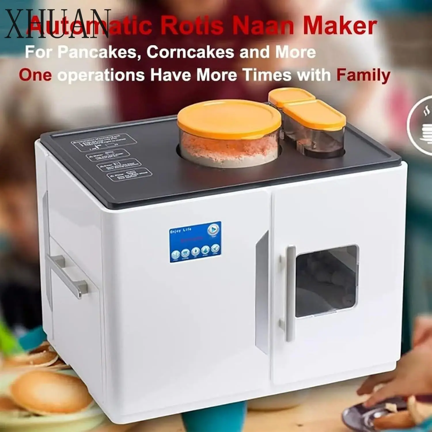 Robot Elettrico per Roti, Rotti, Ata, Chapati, Pane Piatto, Tortilla - Macchina Magica Completamente Automatica per la Preparazione di Roti e Chapati - immagine 5