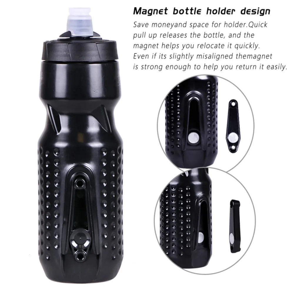 710ML Bicycle Water Bottle With Magnetic Holder Mountain Bike Sports Water Bottle Portable Outdoor Drink Cup Cycling Accessories water bottle bicycle water bottle sports bottle