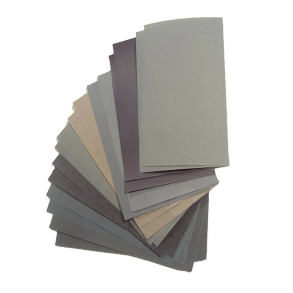 Lot de 15 Papiers Abrasifs 400-3000 pour Ponçage Sec/Humide