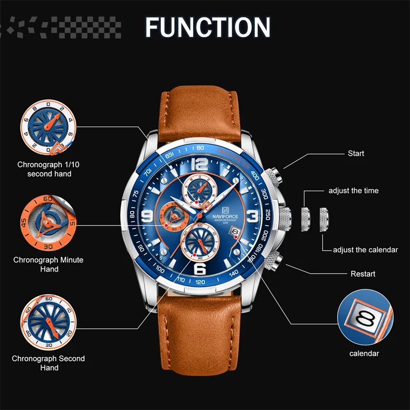 NAVIFORCE Trend Cool Watch 8020L LIGE WATCH