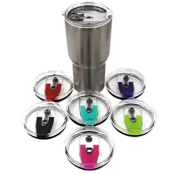 20/30oz Reusable Cap Lid Cup Cover Mugs Drink Cup Lid Tumbler Lid Splash Resistant Straw Hole Cup Lid Glasses Mugs Cover