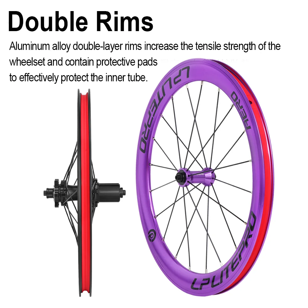 Lp litepro aero vouwfiets wielen aluminium deep section velgen_voghion.com