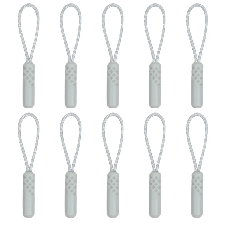 10/20pcs Zipper Pull Puller End Fit Rope Tag Replacement Clip Broken Buckle Fixer Zip Cord Tab Travel Bag Suitcase Tent Backpack