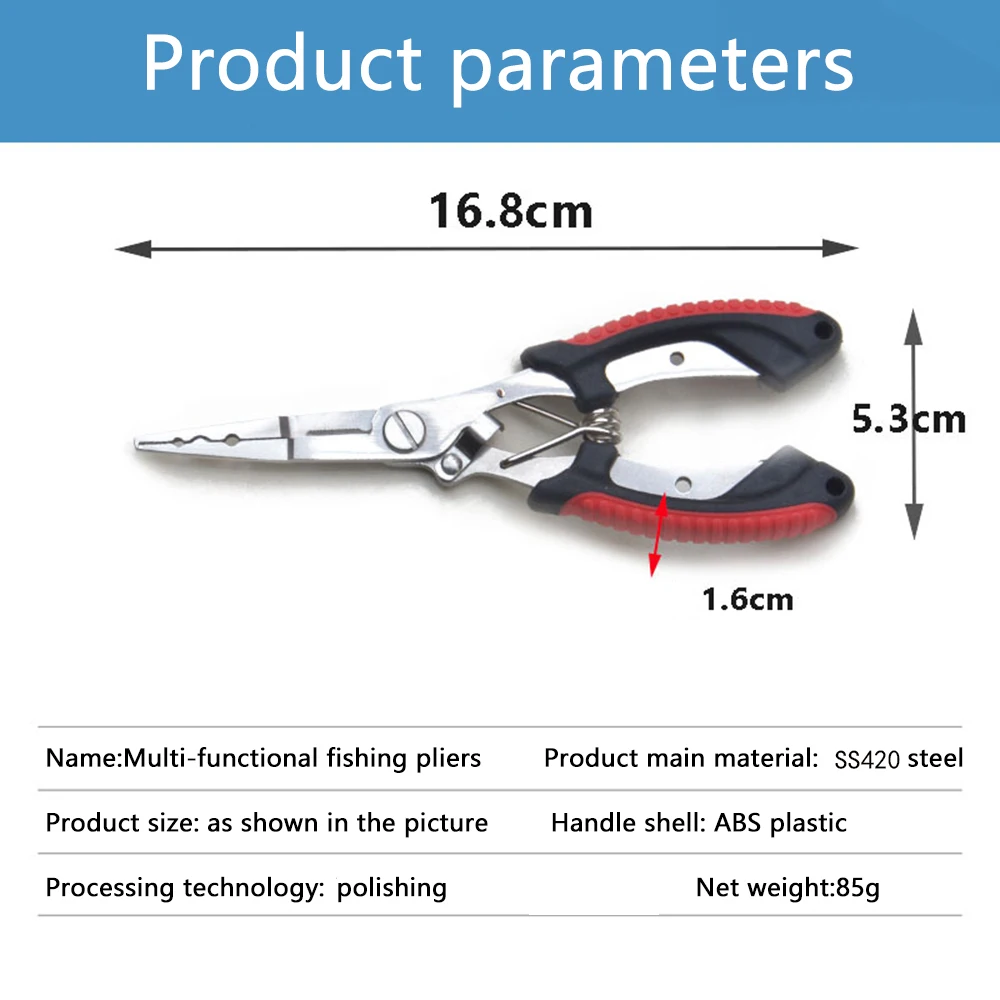 Stainless Steel Fishing Pliers Fishing Hook Remover Saltwater