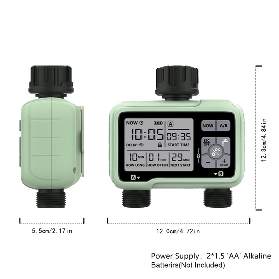 Eshico HCT-326 Super Timing 2-Outlet Water Timer 2