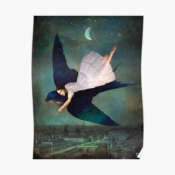 

Fly Me To Paris Poster Home Art Print Painting Vintage Picture Decor Funny Mural Room Decoration Modern Wall No Frame