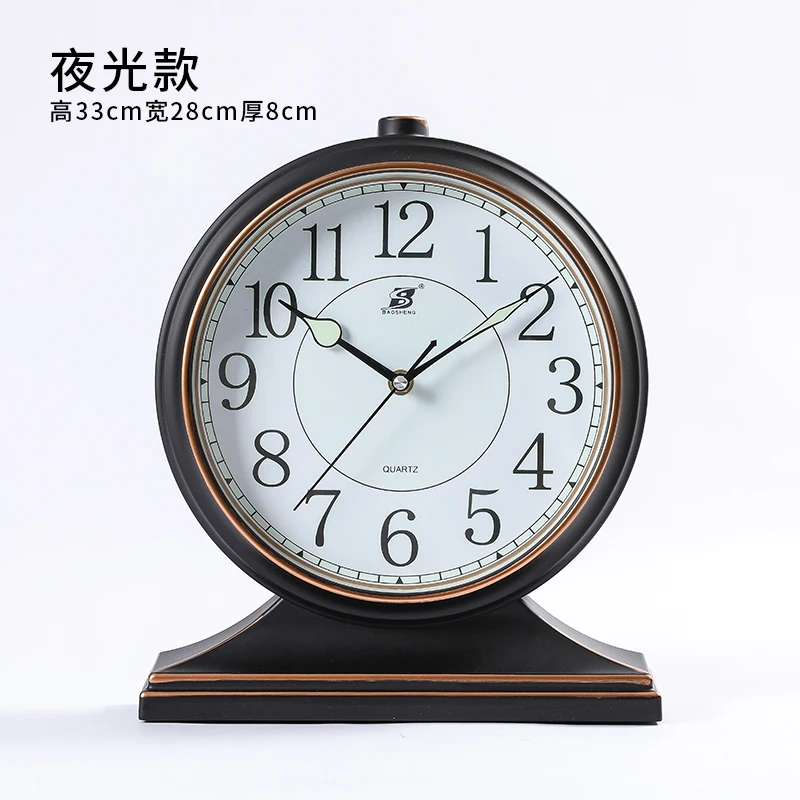 Relojes de escritorio de mesa Retro decorativos, reloj despertador chino  Vintage para sala de estar y dormitorio, adornos nostálgicos, relojes de  mesa de escritorio - AliExpress