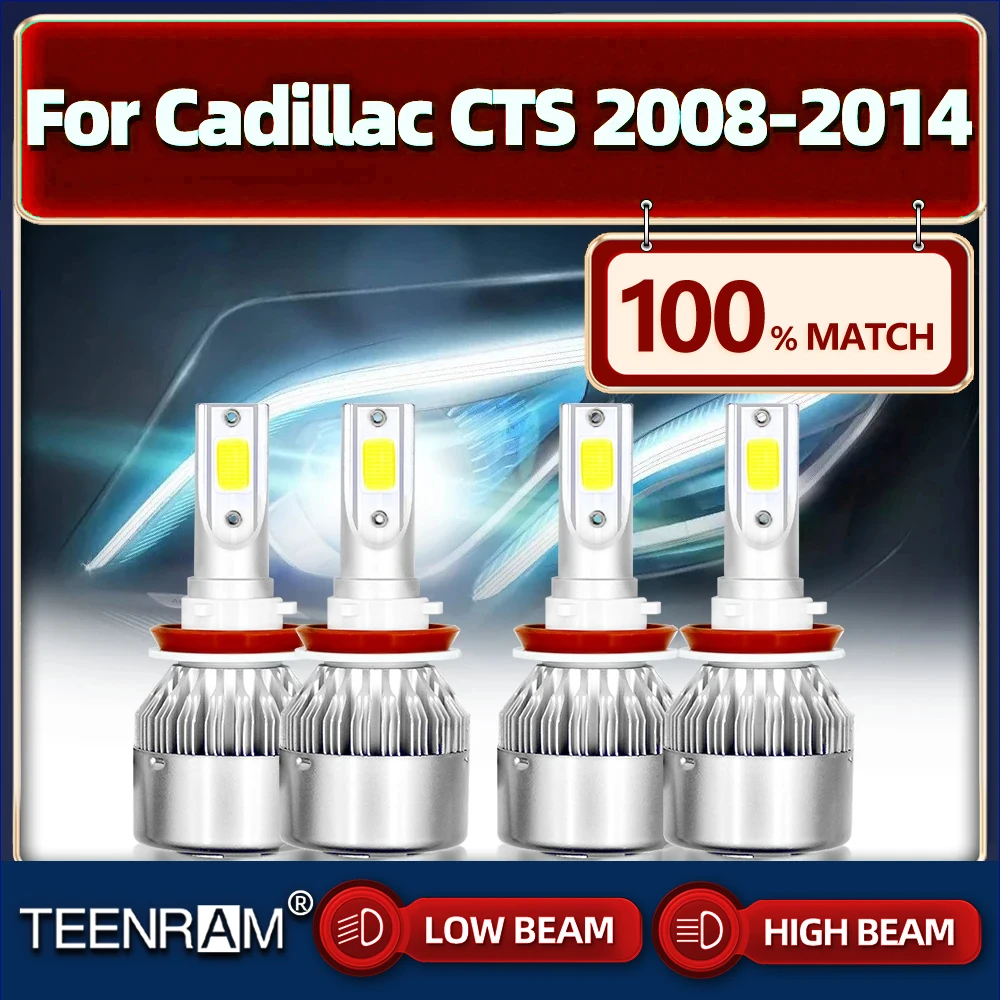 

H11 Car LED Headlight Bulbs 40000LM 240W Auto LED Light Bulb 12V 6000K White For Cadillac CTS 2008 2009 2010 2011 2012 2013 2014