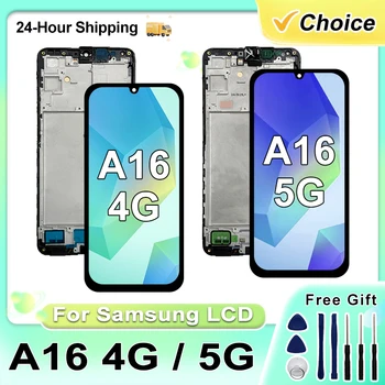 Display OLED per Samsung Galaxy A16 4G A165F A165M, Schermo Touch LCD per Samsung A16 5G A166B A166E, Digitalizzatore LCD