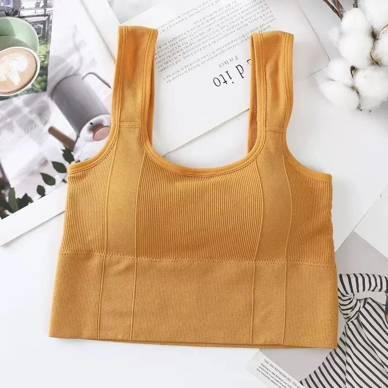 Sports Bra Anti-Sweat Fitness Top Women Seamless Yoga Bra Shockproof Crop Top Push Up Sport Gym Workout