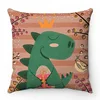 Home Room Gift Sofa Bed Chair Pillowcase Cartoon Dinosaur  Cute  Square 5