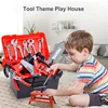 42PCS Tool Box Set Toy Simulation Repair Play House Toy Boy Repair Electric Drill Screwdriver Play House Complete Set 2