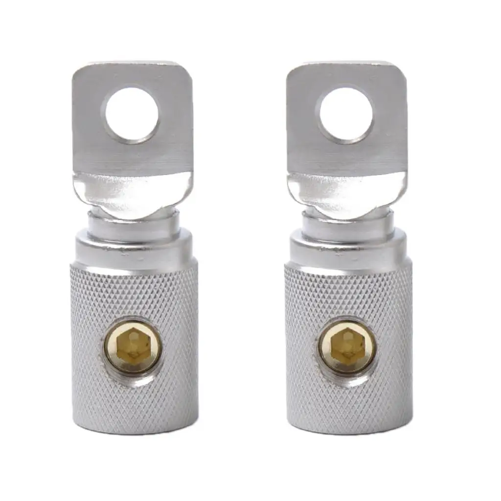 

2 Pieces Heavy Duty 0 Gauge Screw Wire Coupler Butt Ring Terminal Connectors