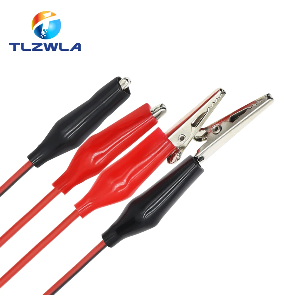 Alligator Clips 1Pcs 1M Electrical Double-ended Crocodile Test Leads Cable Jumper Wire DIY For Multimeter,alligator clips,test clip,test leads,test lead wire,test lead cable,test cable,test cable lead,electrical test wire