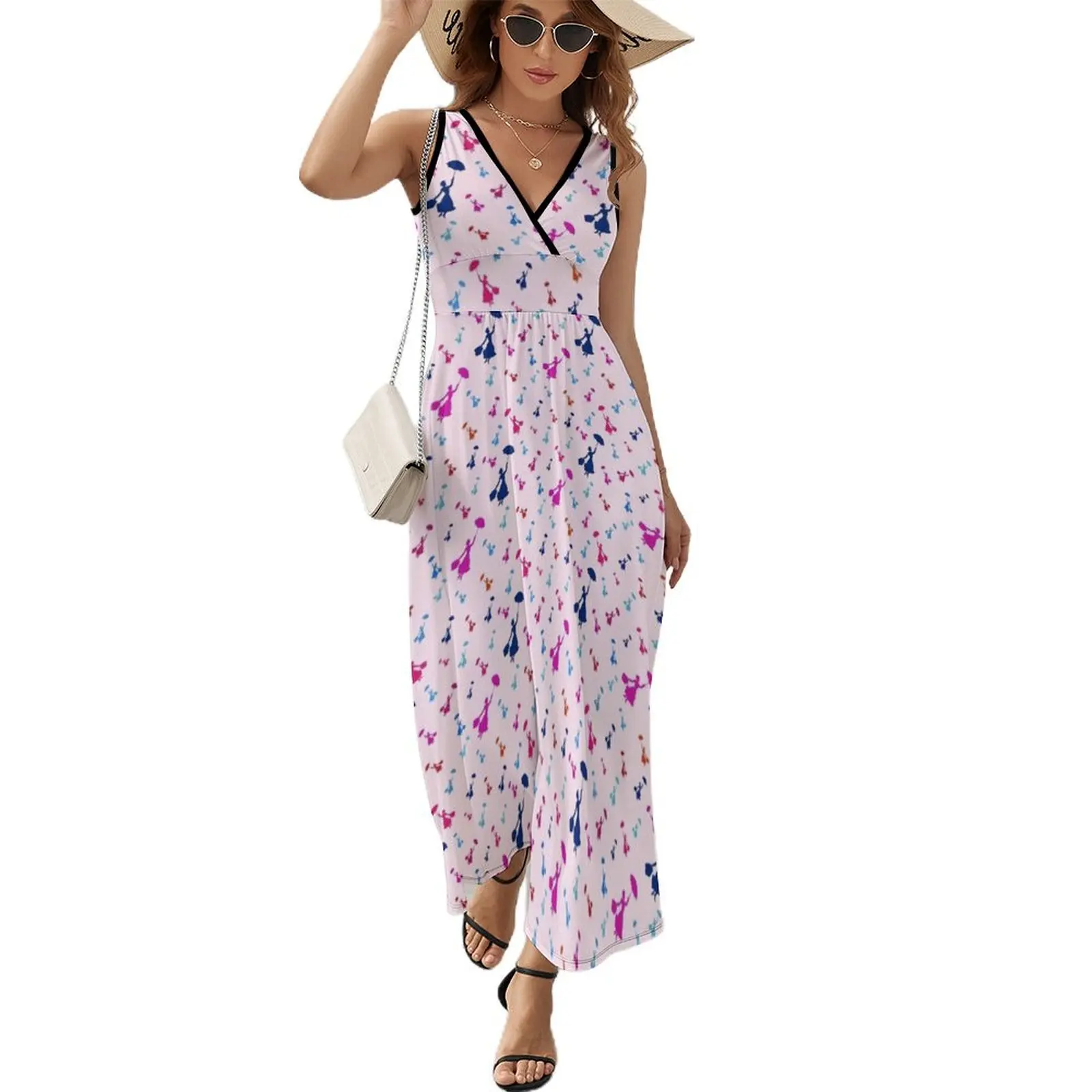 

Mary Poppins IV Sleeveless Dress Long veiled dresses evening dress ladies