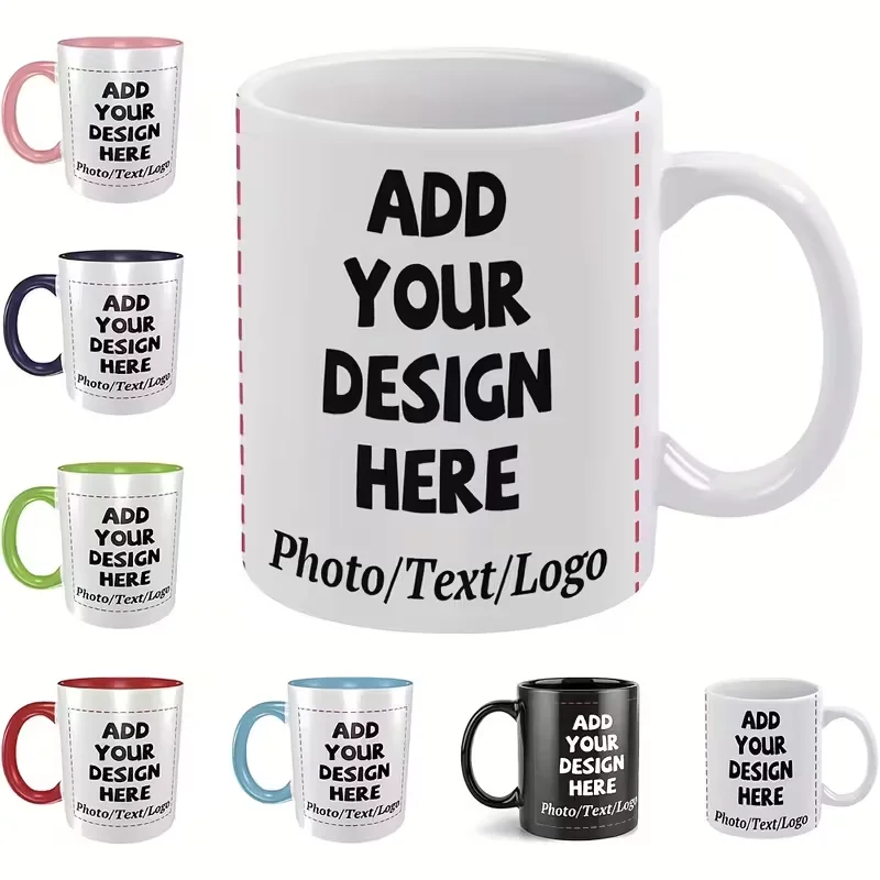 Customize Mugs, Add Your Images Text, Perfect For Valentine's Day Gifts, Mothers, And The Best Personalized Gif_voghion.com