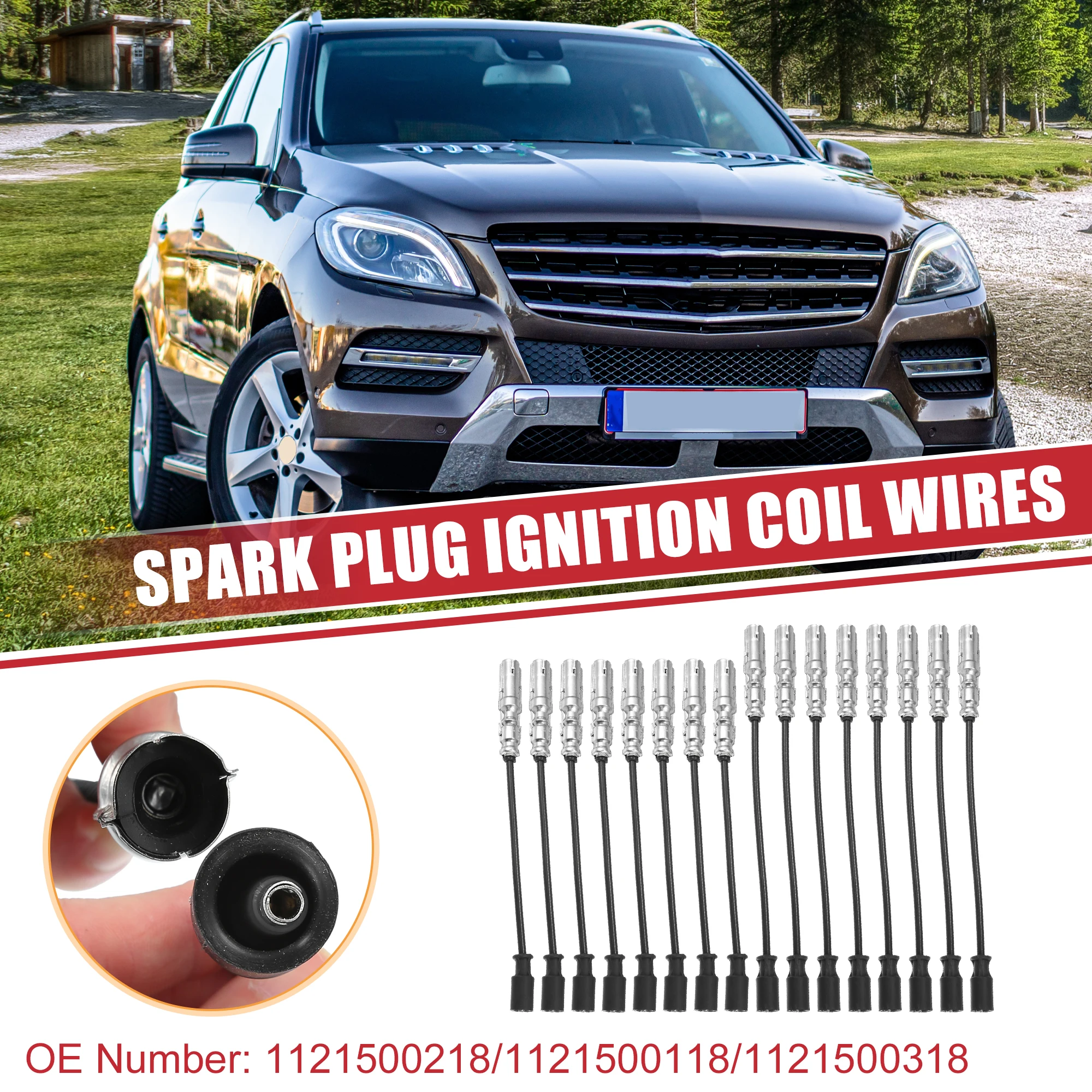 UXCELL 16 Pcs Spark Plug Wire Ignition Coil Cable No.1121500218 for ...
