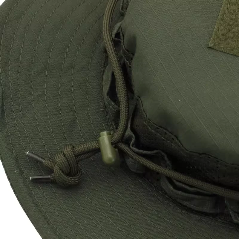 OD Green New Tactics Fans Square Brim Penny Hat Geely Adjustable Breathable Training Hat