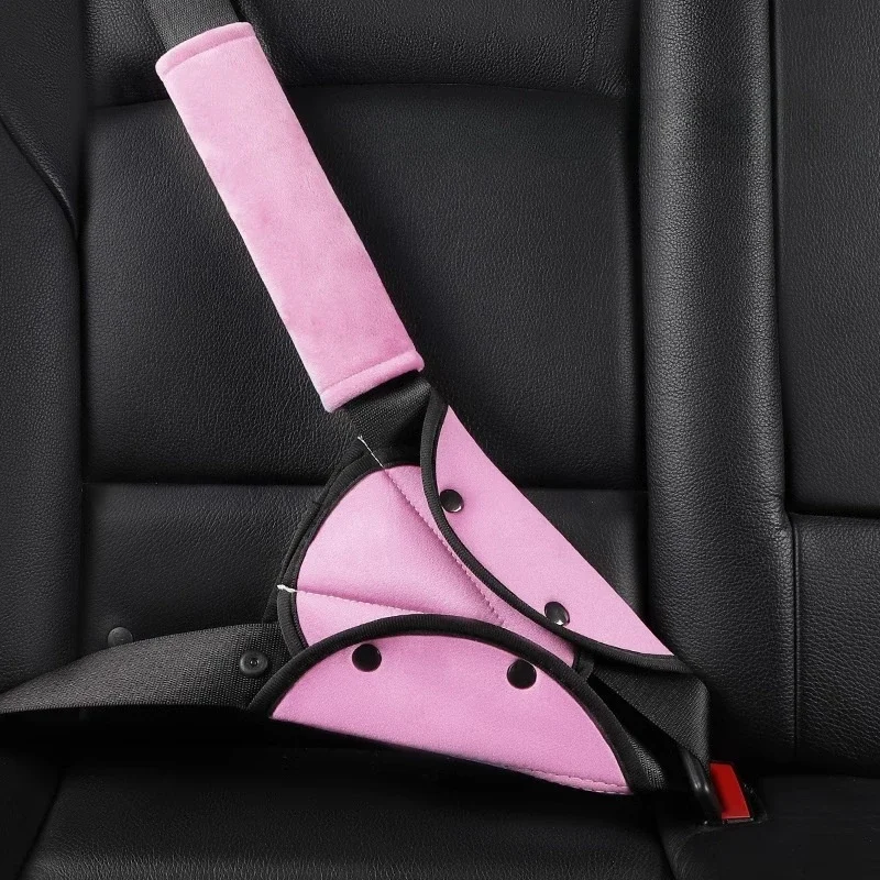 Supporto per la regolazione della cintura di sicurezza per bambini e set di protezioni per le spalle Posizionatore per cintura di sicurezza anti-collo per auto Cintura di sicurezza per bambini per la sicurezza dei bambini - immagine 2